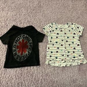 18 month Disney & RHCP t-shirts